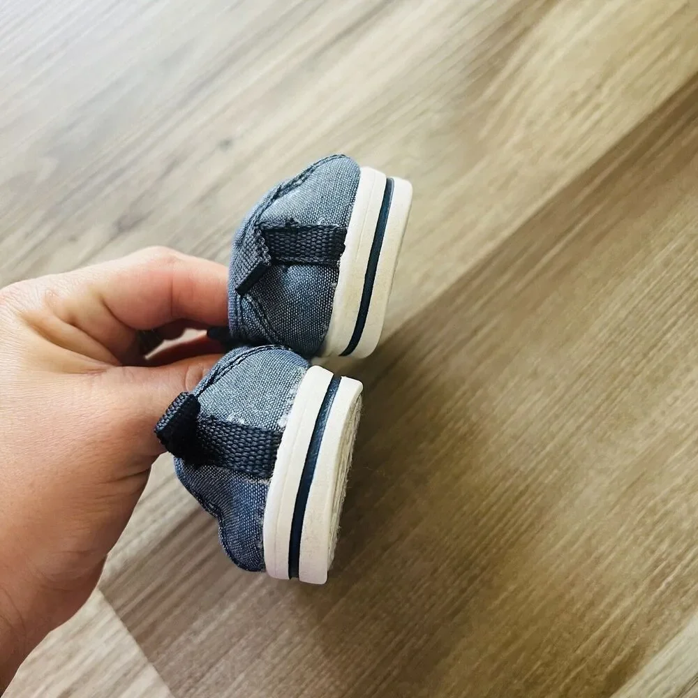 Garanimals Girls Print T-Strap Blue Shoe Size 4 EUR 19.5